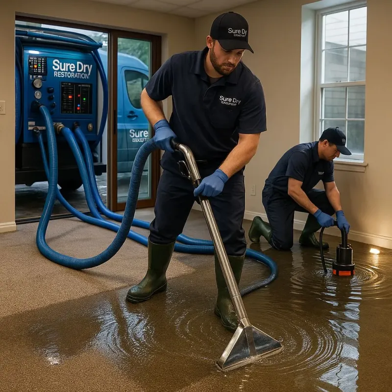 Water Extraction and Removal process in Frankenmuth, MI
